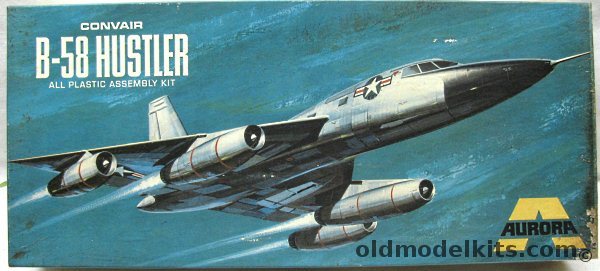 Aurora 1/76 Convair B-58 Hustler, 375-250 plastic model kit